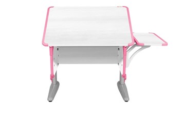 Детский стол-трансформер 4/75 (СУТ.41) + Polka_b 4/550 Рамух белый/серый/розовый в Пензе