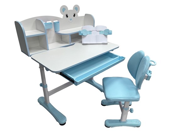 Растущий стол и стул Carezza Blue FUNDESK в Пензе - изображение