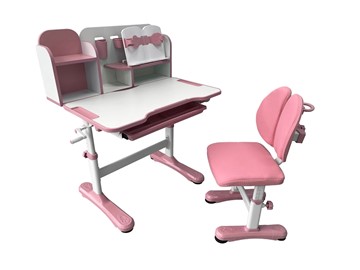 Стол растущий и стул Vivo Pink FUNDESK в Пензе - предосмотр 4