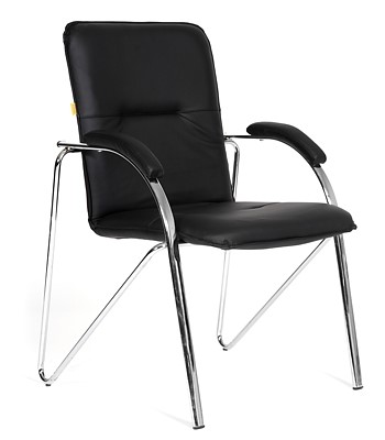 Офисное кресло CHAIRMAN 850 Экокожа Terra 118 черная в Пензе - изображение