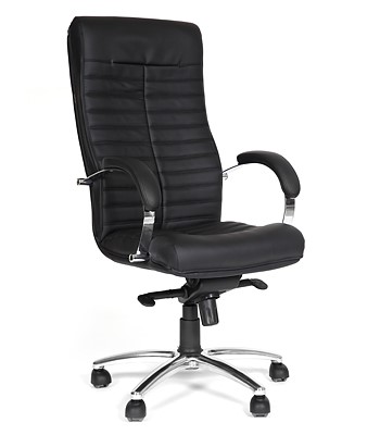 Кресло компьютерное CHAIRMAN 480 Экокожа премиум черная в Пензе - изображение