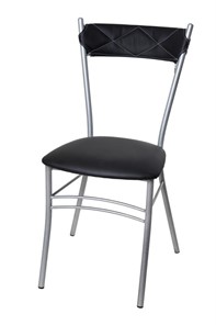Кухонный стул Бистро Софт СРП-080С Эмаль, с мягкой спинкой Экотекс черный в Пензе